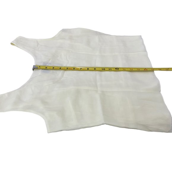 (4-128) Jordan Beige Tank Top With Ruffles on the Front Side Zipper - Picture 10 of 12